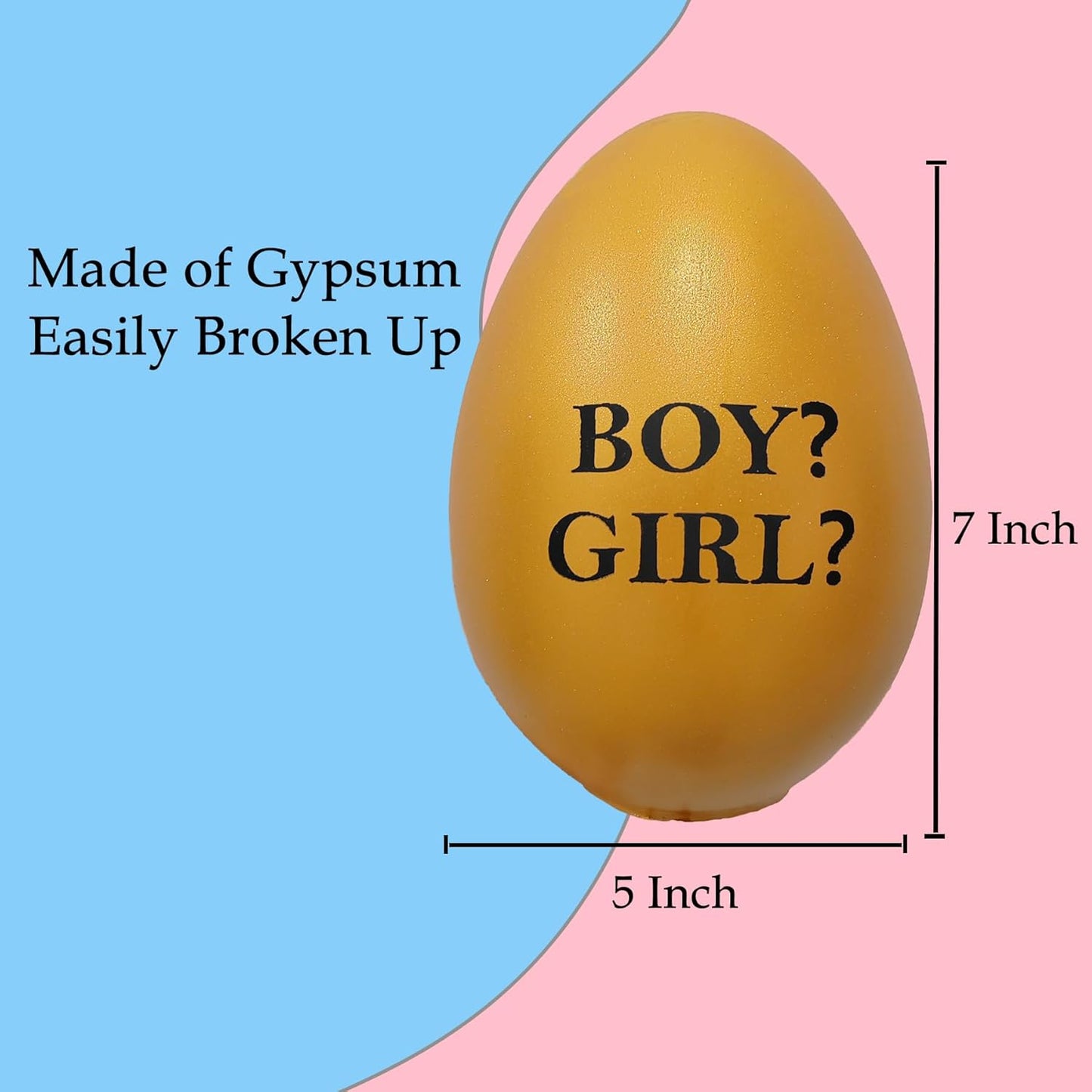 Charming Golden Egg Baby Shower Gender Revealing Treasure,Boy or Girl Gender Reveal Ideas,Decorations,Box,Games,Confetti and Sash