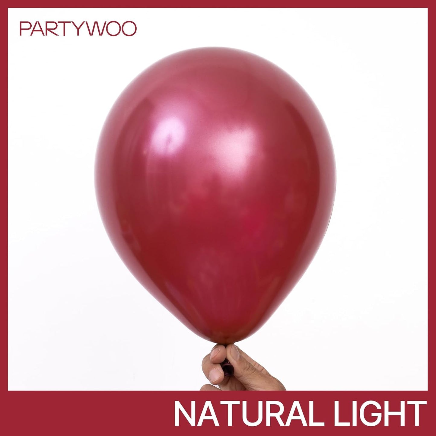 PartyWoo Pearl Burgundy Balloons 140pcs Different Sizes of 18 12 10 5 Inch Dark Red Maroon Wine Colored Balloon Arch Kit Garland for Graduation Wedding Anniversary Birthday Party Decorations Red-Z61