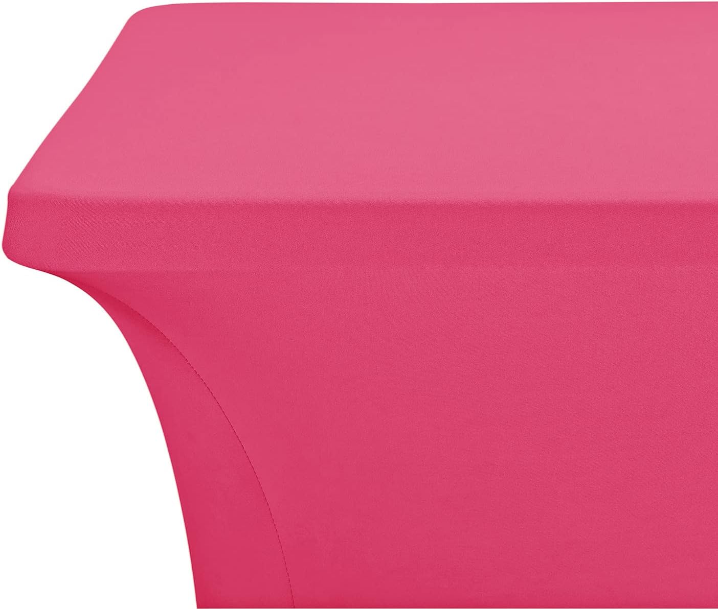LZY Spandex Fitted Stretch Table Cover for 6 ft or 4ft or 8ft Folding Table, Rectangular Cocktail Tablecloth, Perfect for Party or Banquet