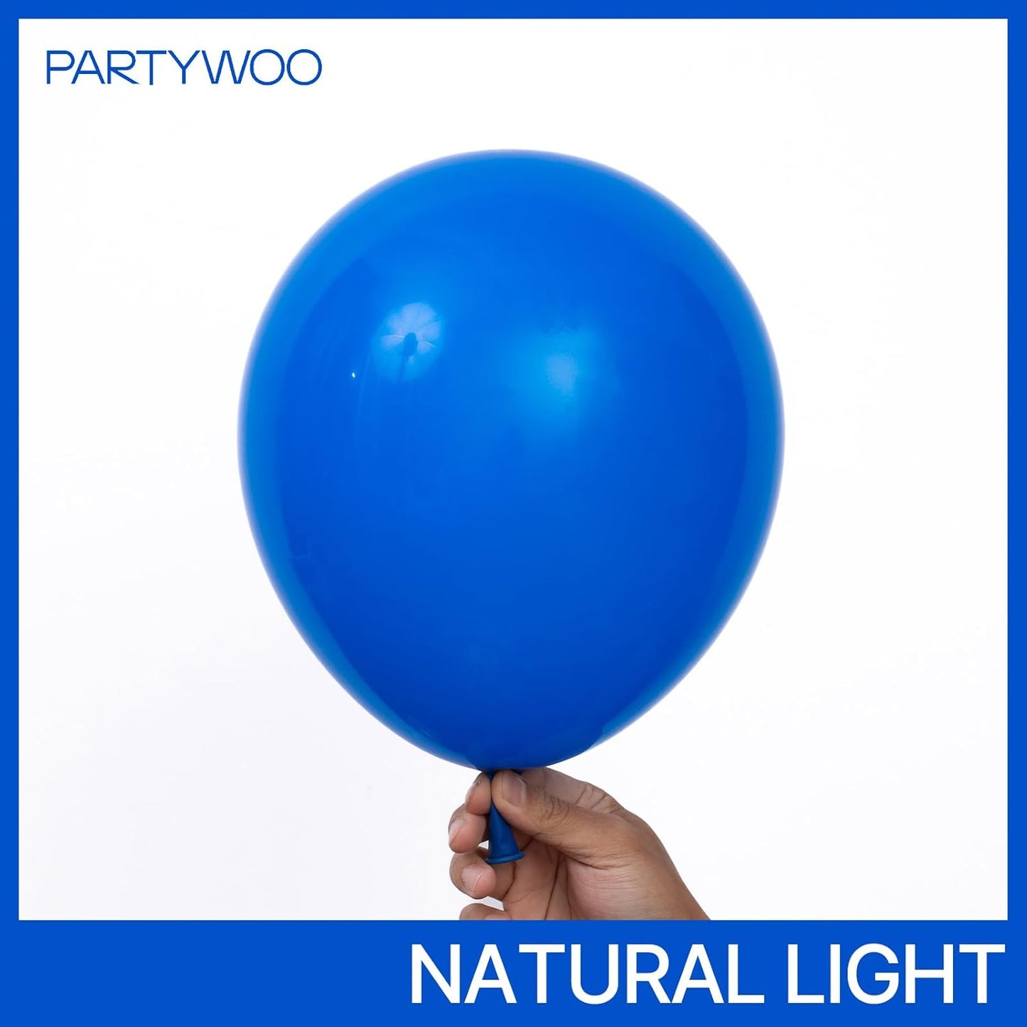 PartyWoo Dusty Blue Balloons 50 pcs 12 Inch Matte Dark Boho Blue Balloons for Graduation Baby Shower Gender Reveal Under the Sea New Born Birthday Party Decorations Blue-Y5-1