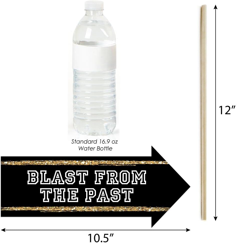 Big Dot of Happiness Funny Reunited - School Class Reunion Party Photo Booth Props Kit - 10 Piece