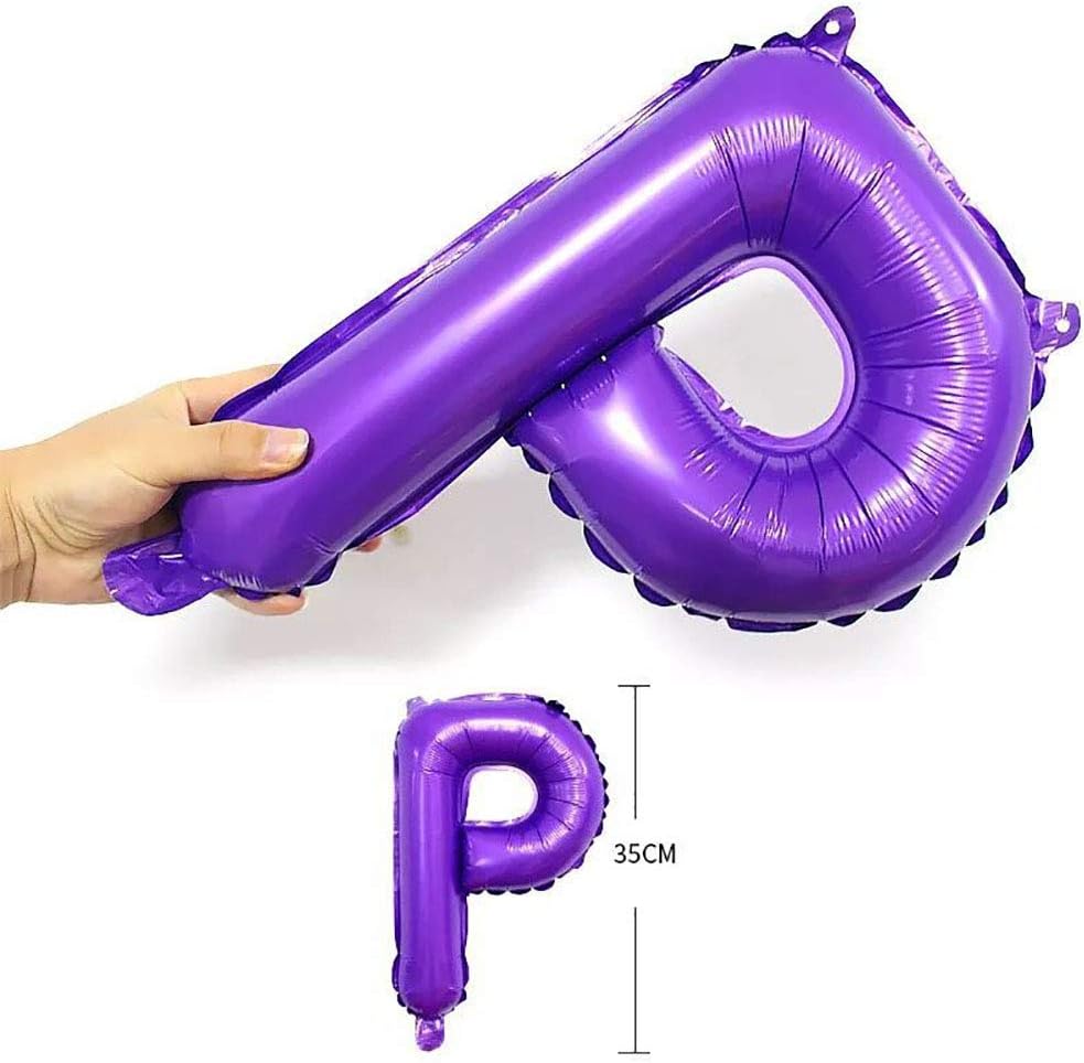 KALOR Purple Pink Happy Birthday Balloons Banner, 16 Inch Mylar Foil Letters Balloon Sign for Girls Women Birthday Decorations Photo Backdrop