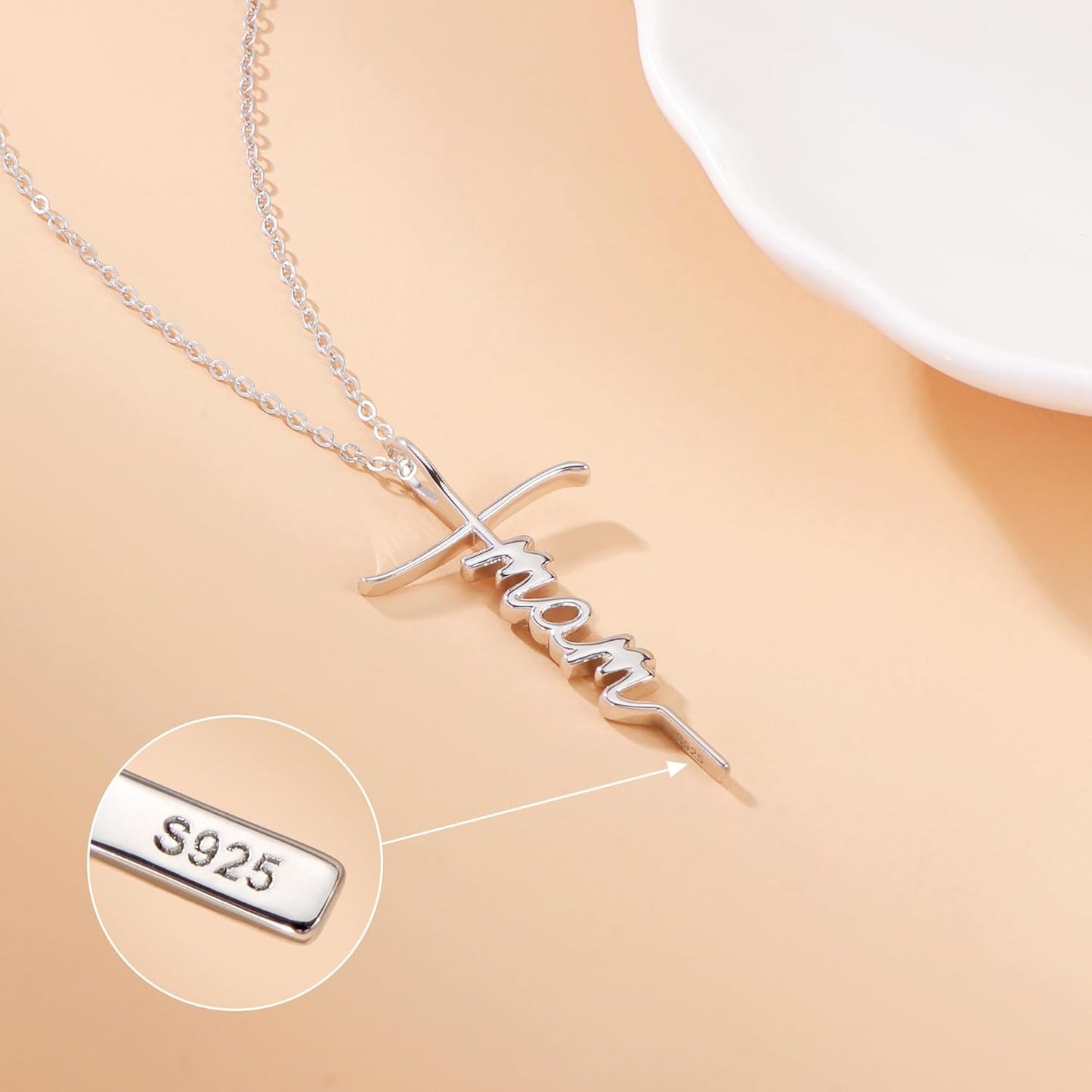 Lcherry Faith Cross Pendant Necklace for Women Religious Christian Jewelry Mother's Day Gifts for Women