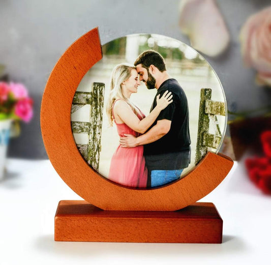 FANF&YKPY Personalized Crystal Custom Color Pictures - Crystal Photo Frame, Birthdays, Wedding Anniversaries gift for her, Wedding Gifts, for Girlfriends, Husbands,Wife,Friends,Parents