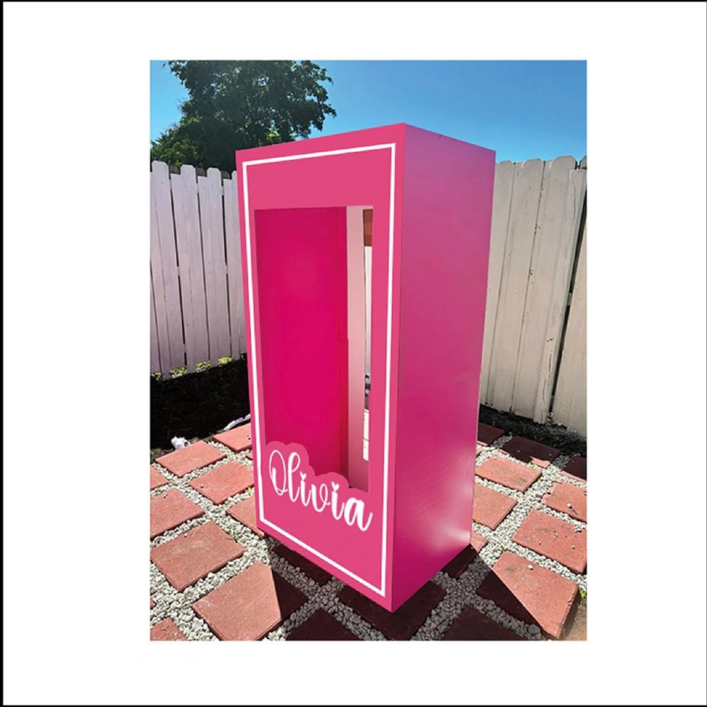 Life Size 3ft, 4ft, 5ft, 6ft and 6.6ft Tall Stand-in Cardboard Doll Photo Booth for Doll Princess Party Decorations Girls Birthday Party Decor Photoshoot, Life Size (6.6ft Tall (80 inches))