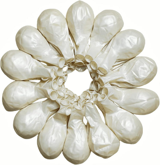 90 Pack White Pearl Balloons 18 inch Pearl White Latex Party Balloon Bulk for Various Party Events Decorations