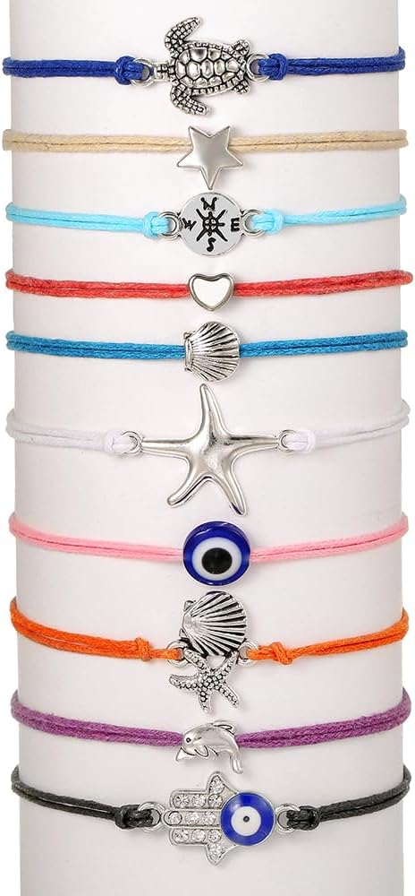 Friendship Bracelets Boho Stackable Bracelets for Women Surfer Heishi Clay Bead Bracelets Stretch Preppy Bracelets Colorful Boho Bracelets for Women