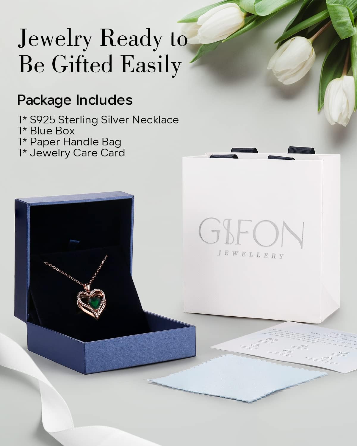 S925 Sterling Silver Necklace for Women, Wife Jewelry Rose Gold, Mom Birthday Valentines Mothers Day Gifts, Girlfriend Necklaces, Daughter Heart Jewel, Anniversary for Her