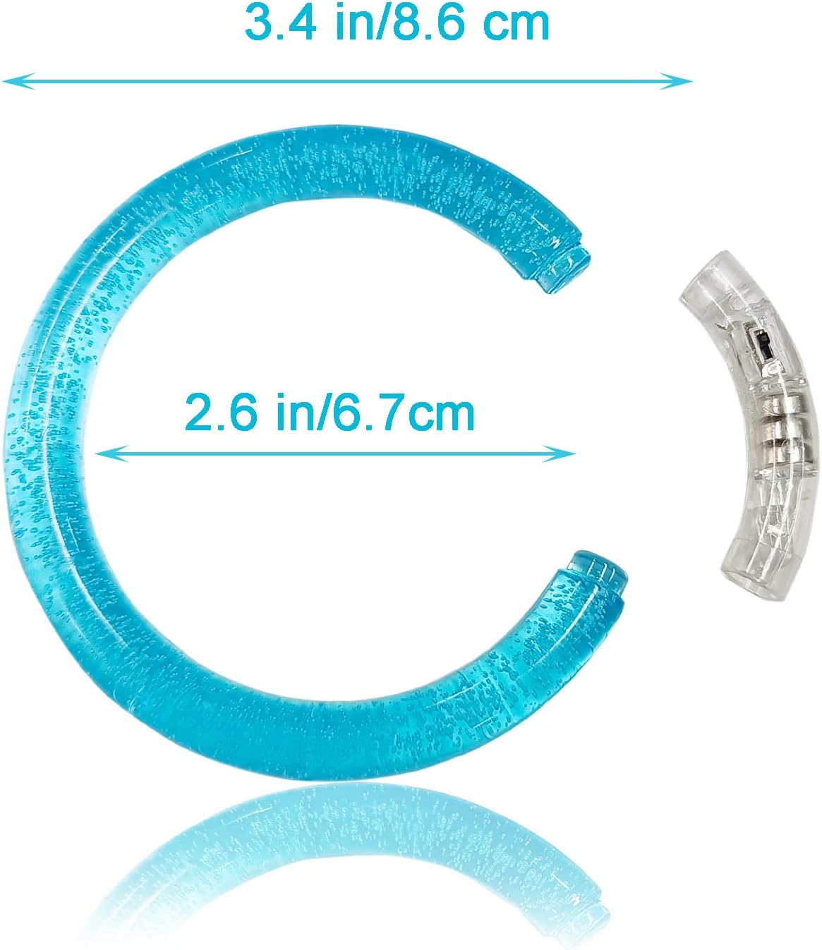 60 Pcs Glow In The Dark Bracelets, 6 Colors LED Bracelets Bulk Party Supplies for Kids and Adults, Glow Neon Party Favors Toys for Carnival Halloween Christmas Birthday Wedding