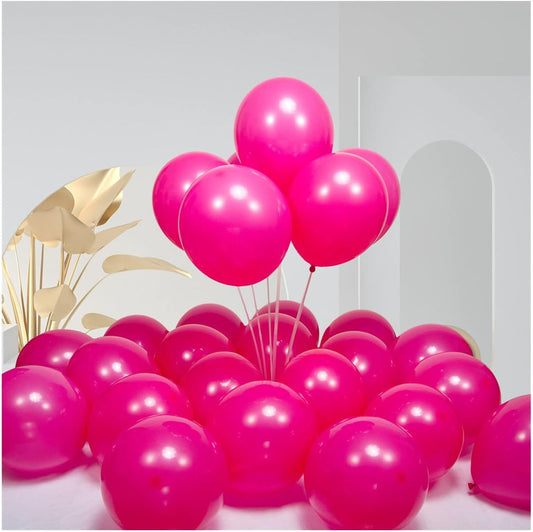 300 Pack Hot Pink Balloons 12 inch Dark Pink Latex Party Balloon Bulk for Various Party Events Decorations