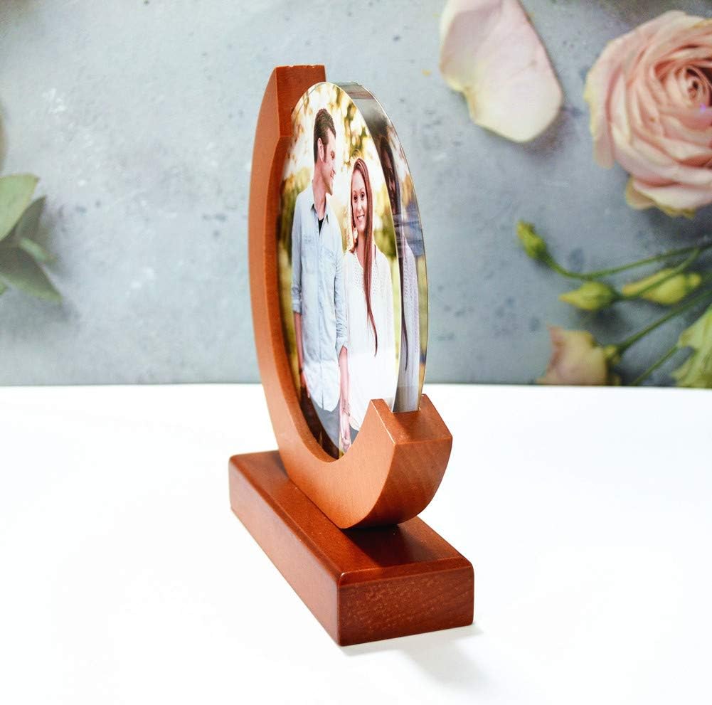 FANF&YKPY Personalized Crystal Custom Color Pictures - Crystal Photo Frame, Birthdays, Wedding Anniversaries gift for her, Wedding Gifts, for Girlfriends, Husbands,Wife,Friends,Parents