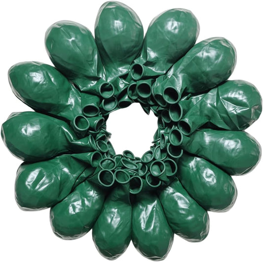 90 Pack Green Balloons 18 inch Dark Green Latex Big Balloons for Party Decorations and Events ZWZLIULIAN
