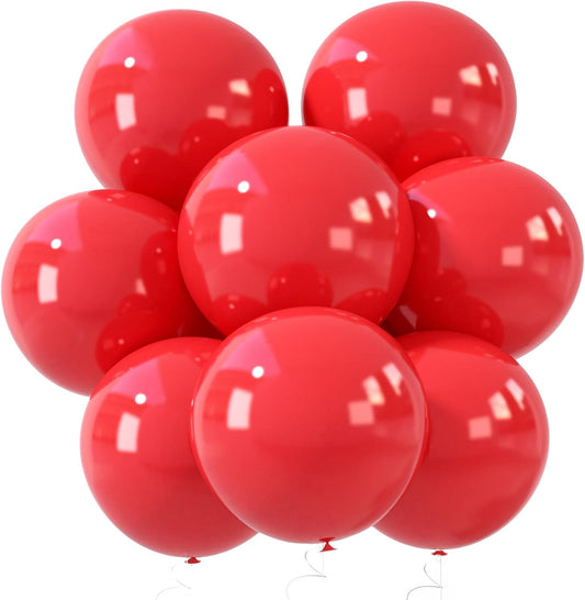 LovesTown 15PCS Party Balloons, 18inch Red Latex Balloons Balloon Garland Arch for Birthday Wedding Engagement Graduation Anniversary Party Decor