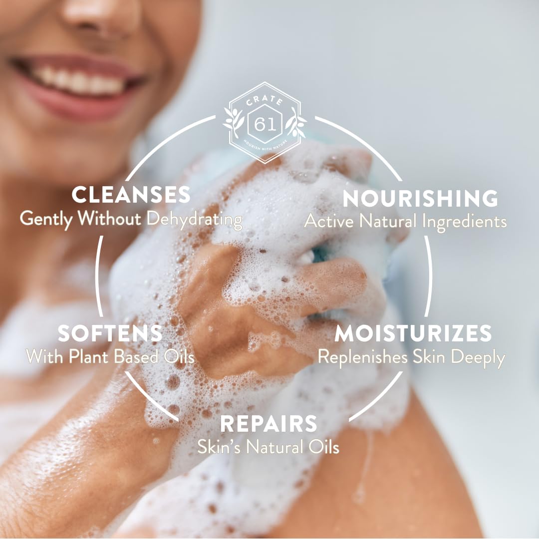 Crate 61 Organics, Handmade in Canada, Plant Based Cold Process Natural Bar Soap, With Premium Essential Oils, Dry Skin, Pack of 6 (Citrus)