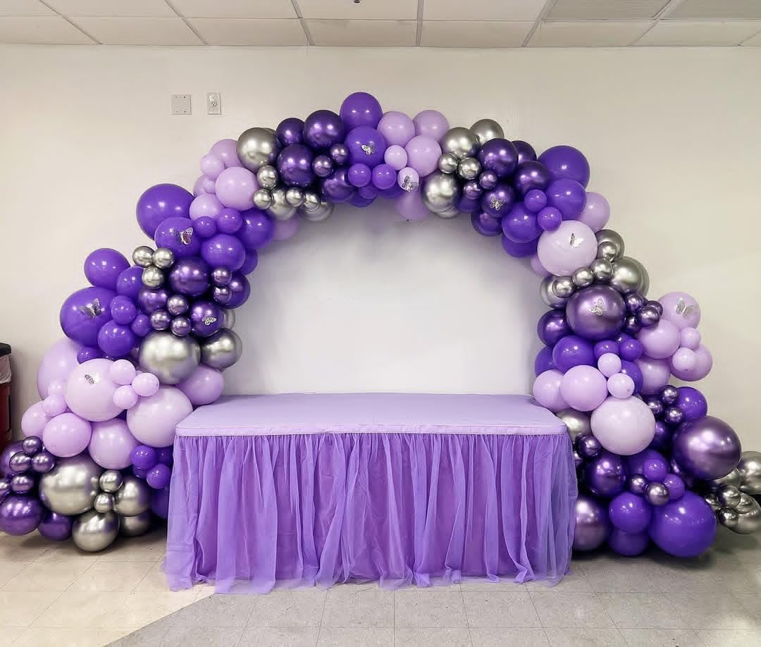 Purple Balloons, 65Pcs 12Inch Dark Purple Party Balloons for Birthday Weddind Bridal Showerl Nautical Party Decorations