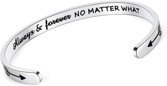 SAM & LORI Personal Bracelets for Teens/Women-Inspirational Jewelry Gifts (Various Designs) for Daughter/Sister/Mom/Friends-Adjustable Bracelet in a Pretty Gift Box