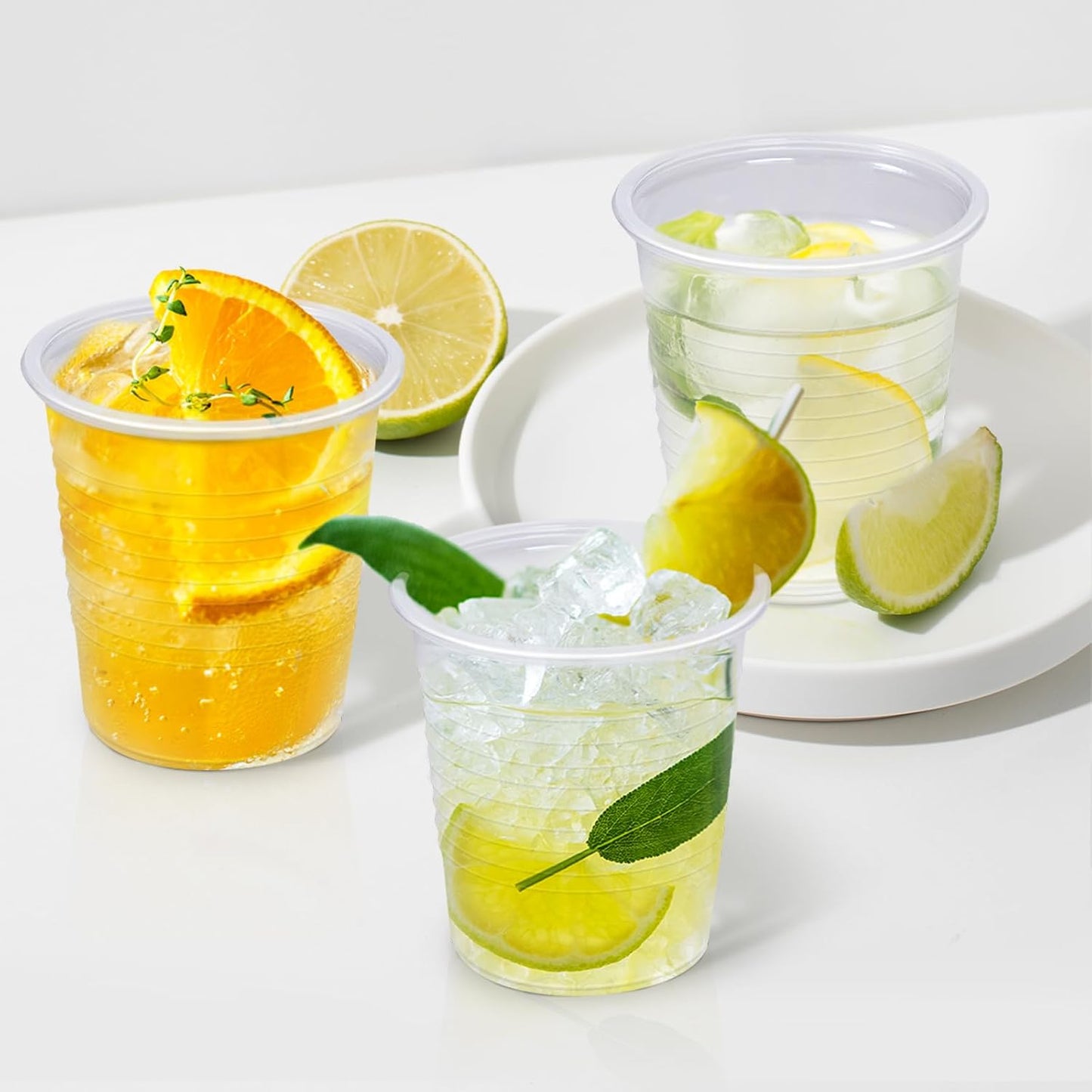 1500 Pack 3 oz Clear Plastic Cups, Small Bathroom Cups, Disposable Mouthwash Cup, Cold Party Drinking Cup, Perfect for Whiskey, Juice, Soda, Coffee