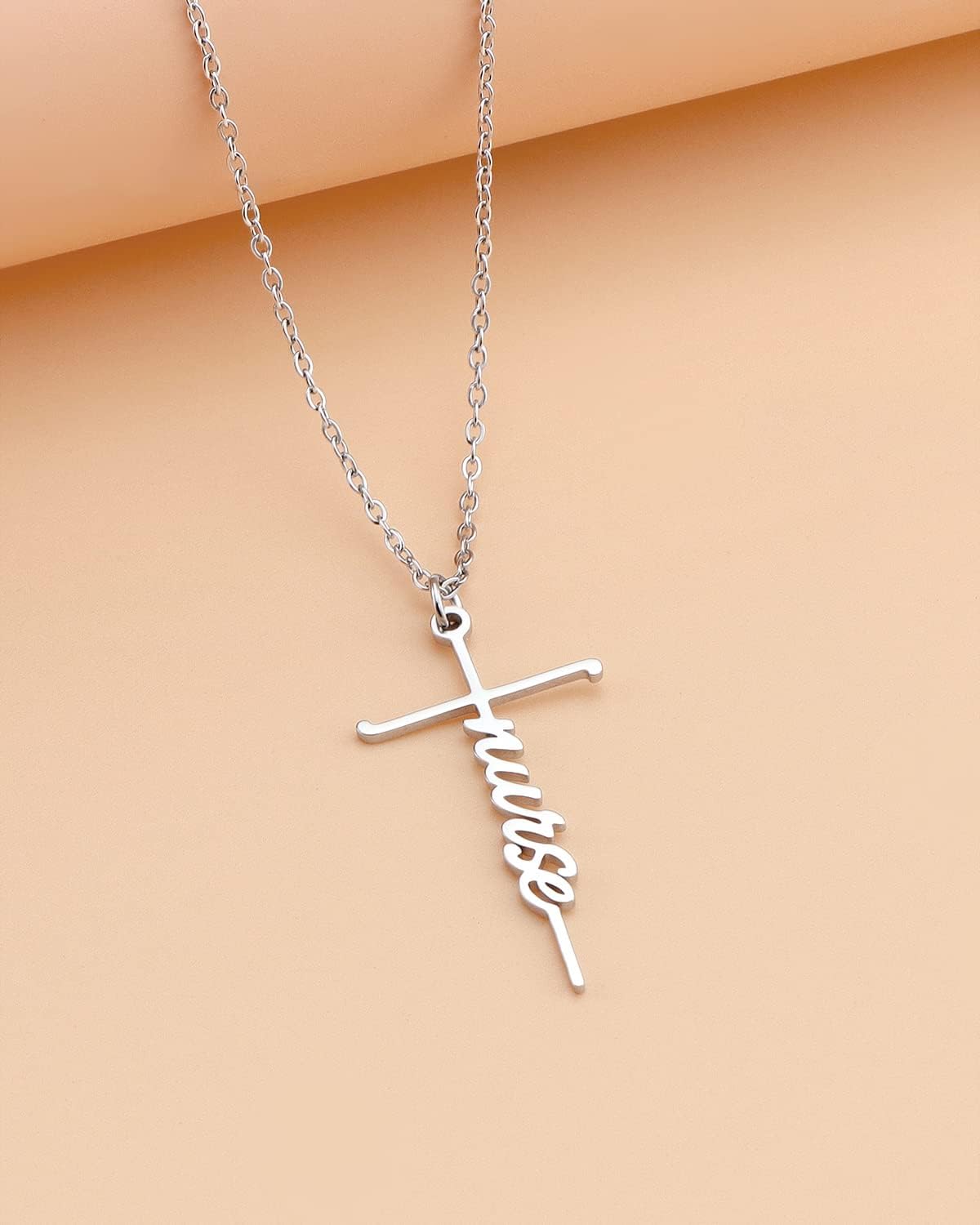 Lcherry Faith Cross Pendant Necklace for Women Religious Christian Jewelry Mother's Day Gifts for Women