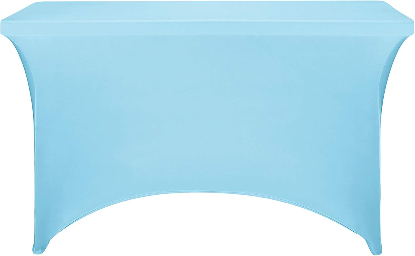LZY Spandex Fitted Stretch Table Cover for 4ft or 6ft or 8ft Folding Table, Rectangular Cocktail Tablecloth, Perfect for Party or Banquet