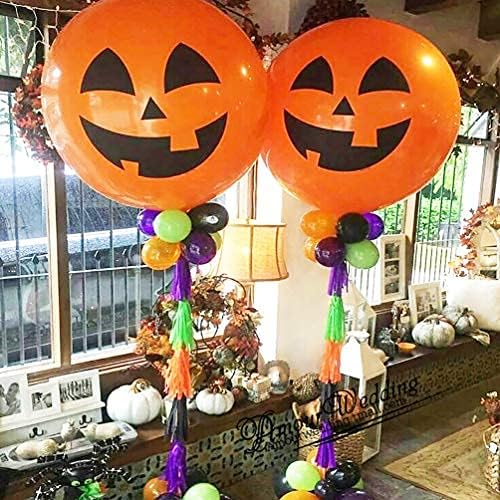 IN-JOOYAA 10Pcs 24 Inch Balloons Orange Giant Round Balloons Large Balloon For Wedding Baby Shower Birthday Party Decorations