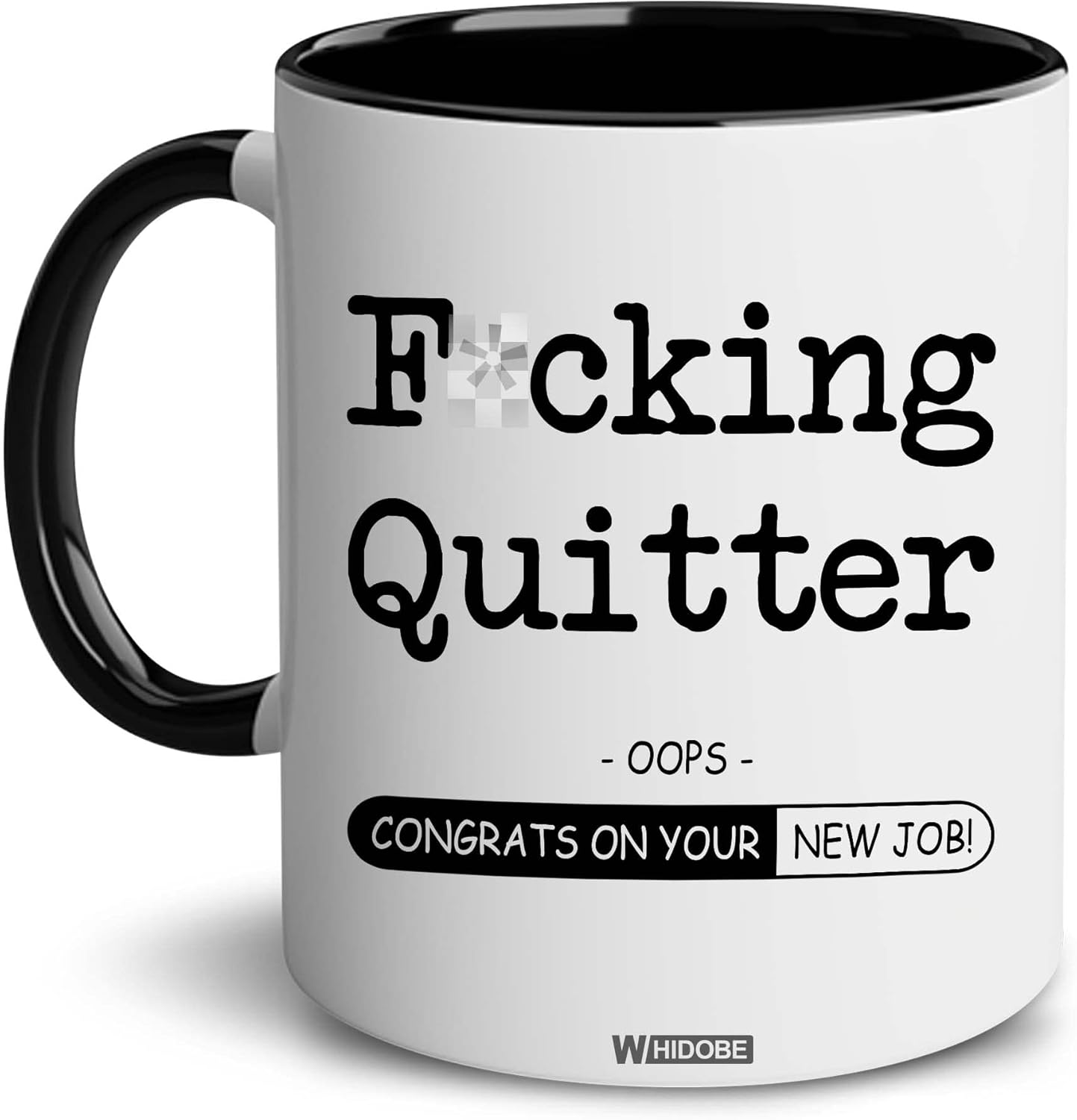 WHIDOBE Coworker Leaving Mug, 11 Ounces, New Job Gift, Goodbye & Good Luck Cup for Boss and Coworkers
