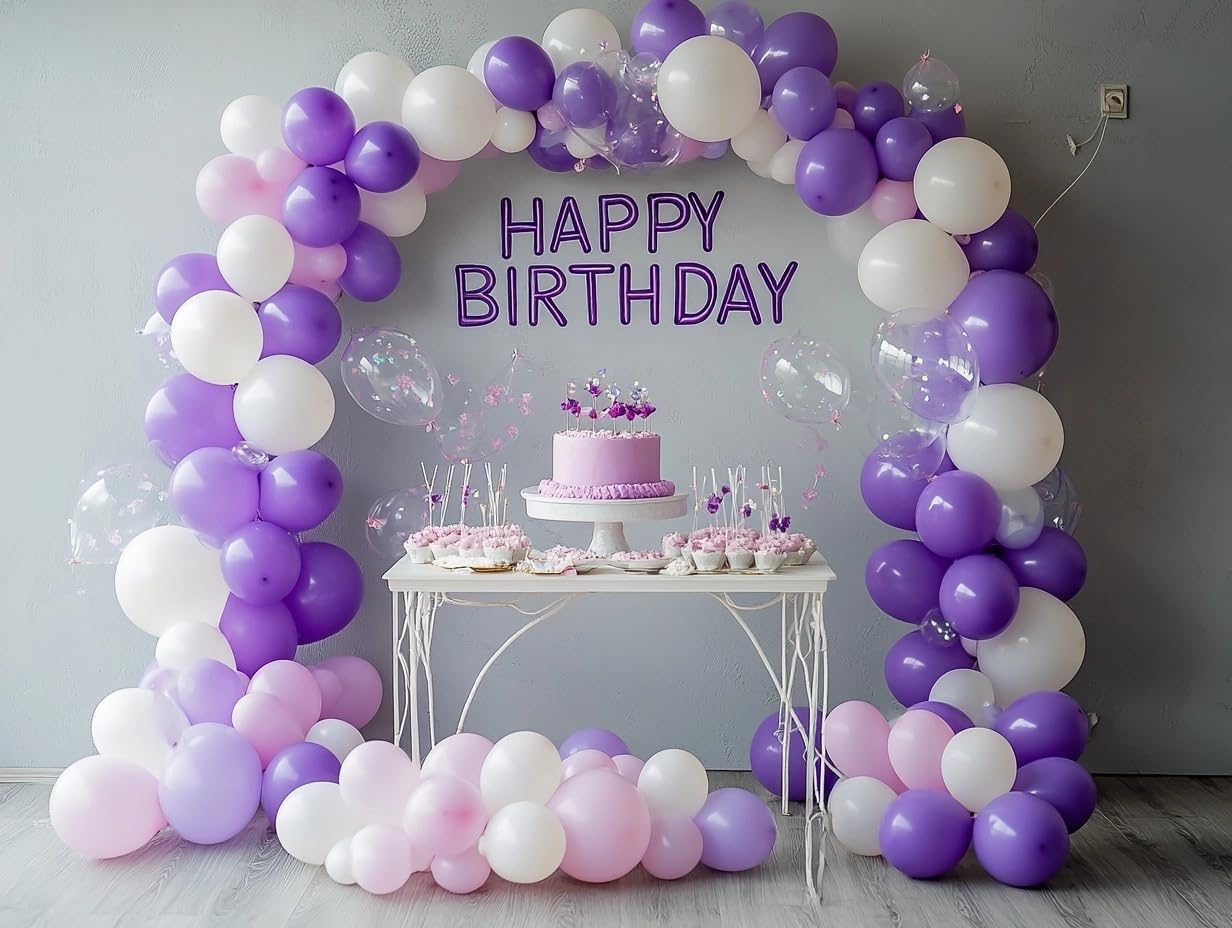 Purple Balloons 125 Pcs Dark Purple Balloons Different Sizes 18 12 10 5 In Royal Purple Balloons Arch Garland Kit for Birthday Baby Shower Wedding Graduation Theme Halloween Party Decoration