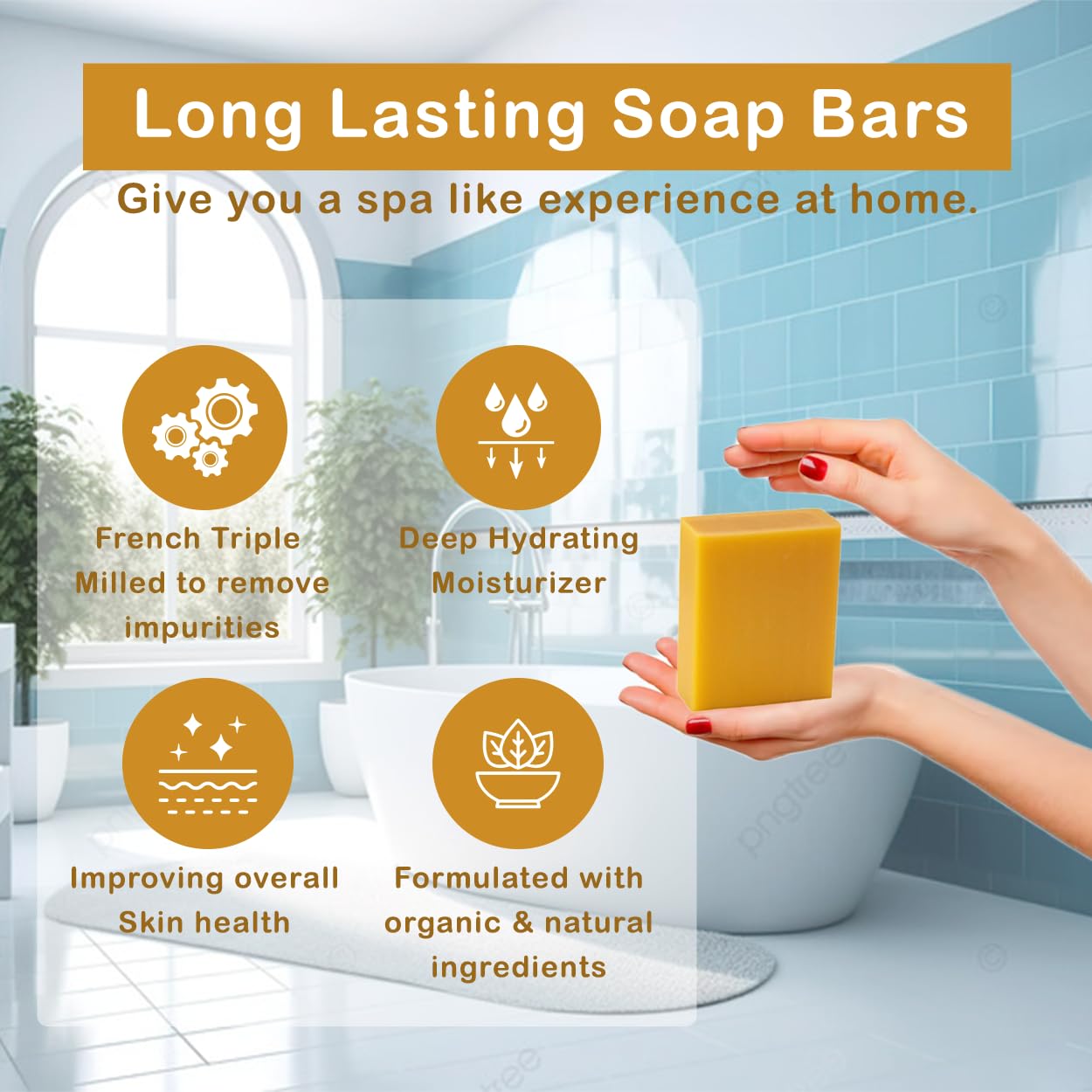 Manuka Honey Scented Natural Soap Bars (12 Bars), 3.5oz Moisturizing French Triple Milled Soap Bars Enriched with Shea Butter - Pure Plant Oil Bath & Body Bars