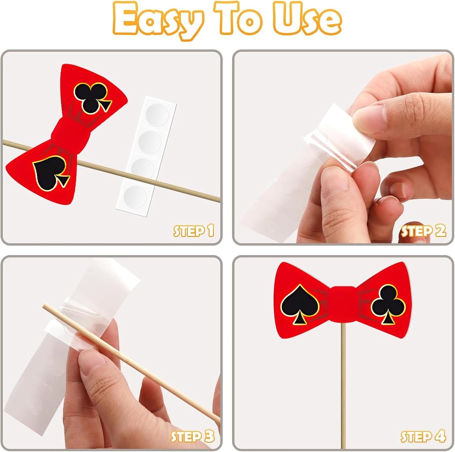 Casino Theme Party Decorations, Tumwisk 30PCS Las Vegas Photo Booth Props, Casino Birthday Decorations Funny Vegas Themed Poker Party Game Night Selfie Props