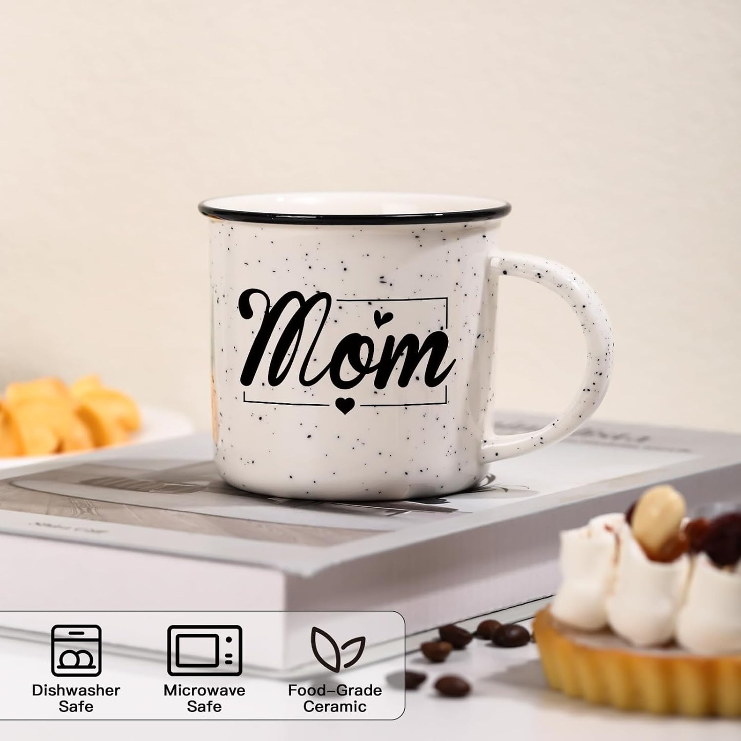 Mom and Dad Mug Set of 2 Coffee Mug 10 Ounce, New Parents Gift for Couples, New Mom and Dad Gifts for Expecting First Time Parents, Thanksgiving and Christmas Gifts