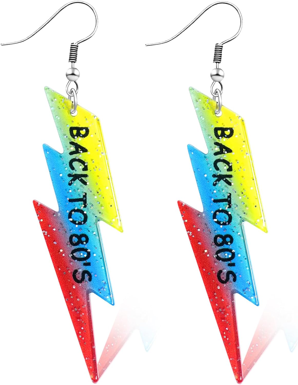 90s 80s Earrings for Women Retro Cassette Tape Earrings Acrylic Radio Tape Drop Dangle Earring for Halloween Cosplay Glow Party Music Festival Costume Accessories