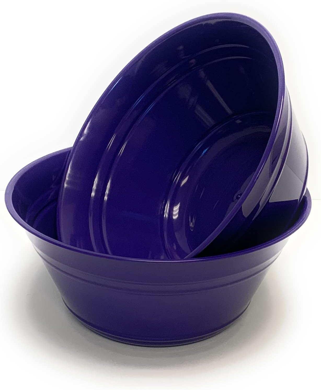 Mintra Home Snack Bowls (Large 2pk (4L), Strong Purple)