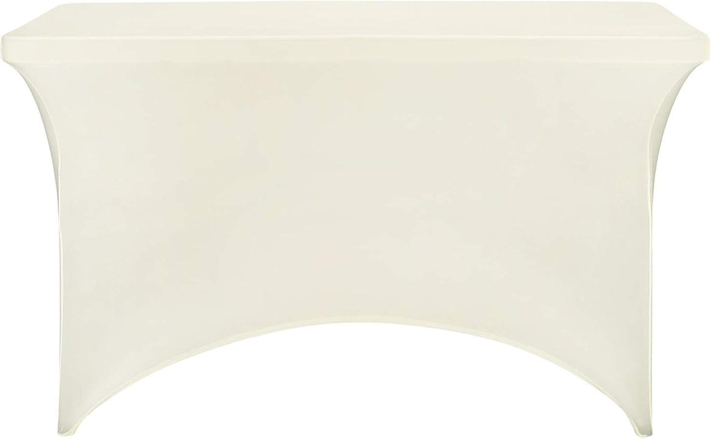 LZY Spandex Fitted Stretch Table Cover for 4ft or 6ft or 8ft Folding Table, Rectangular Cocktail Tablecloth, Perfect for Party or Banquet