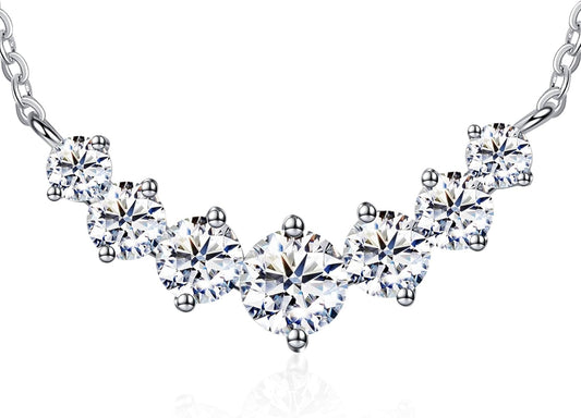 Moissanite Pendant Necklaces for Women 0.5Ct-7.6Ct Jewelry for Wife Her Mom Daughter Girlfriend Birthday Wedding Anniversay Engagements Gifts for Wife Christmas Valentine Mothers Day