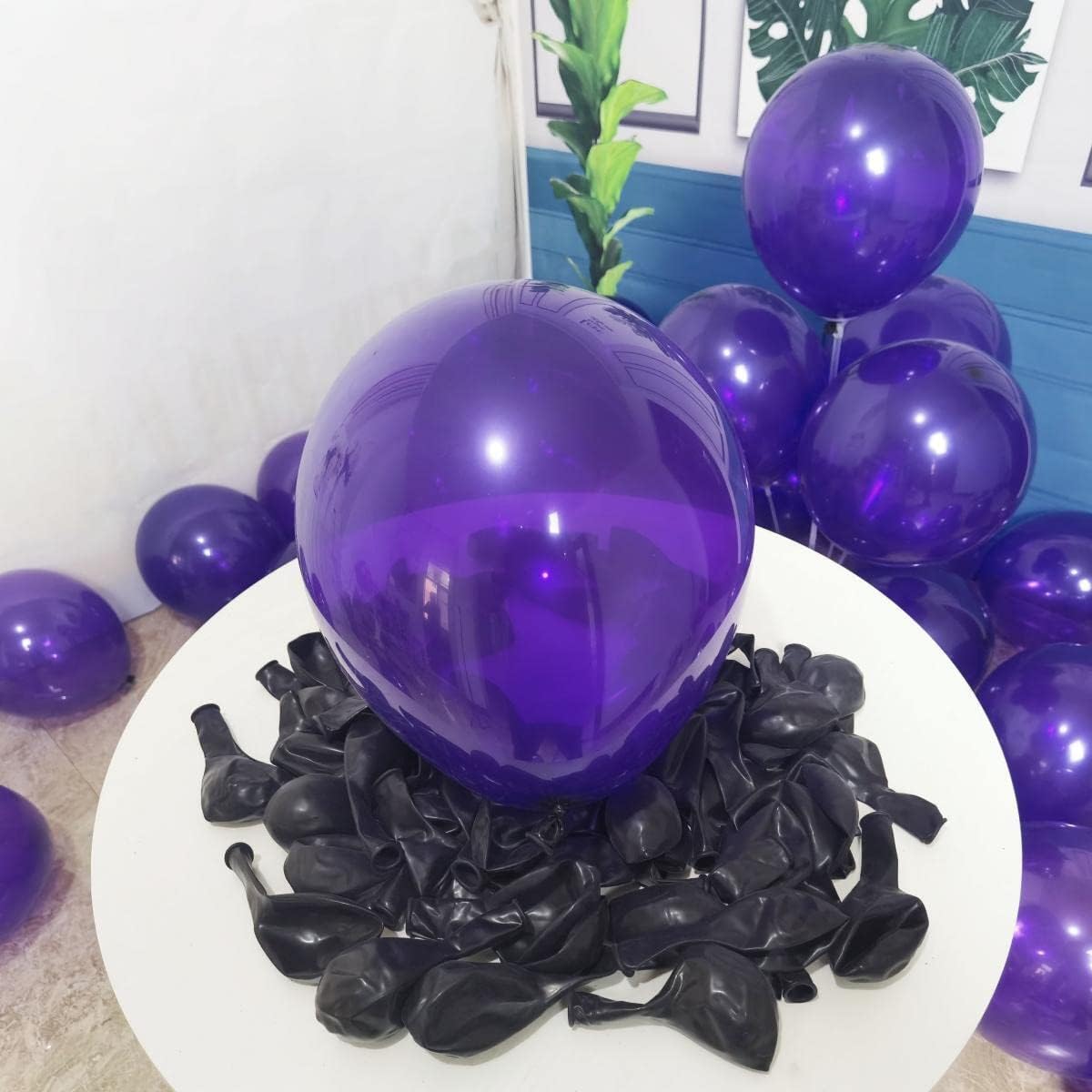300 Pack Dark Purple Balloons 12 inch Dark Purple Latex Party Balloon Bulk for Various Party Events Decorations