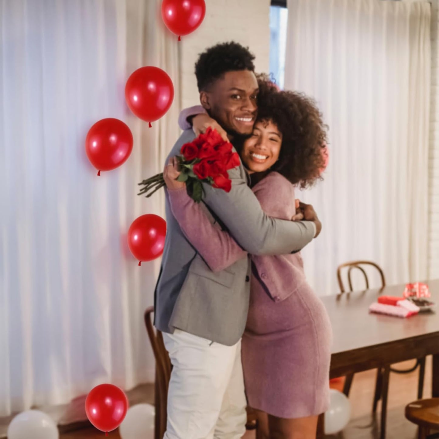 120 Pack Pearl Red Balloons, Bright 12 inch Royal Red Latex Party Balloons for Birthday Wedding Baby Shower Halloween.