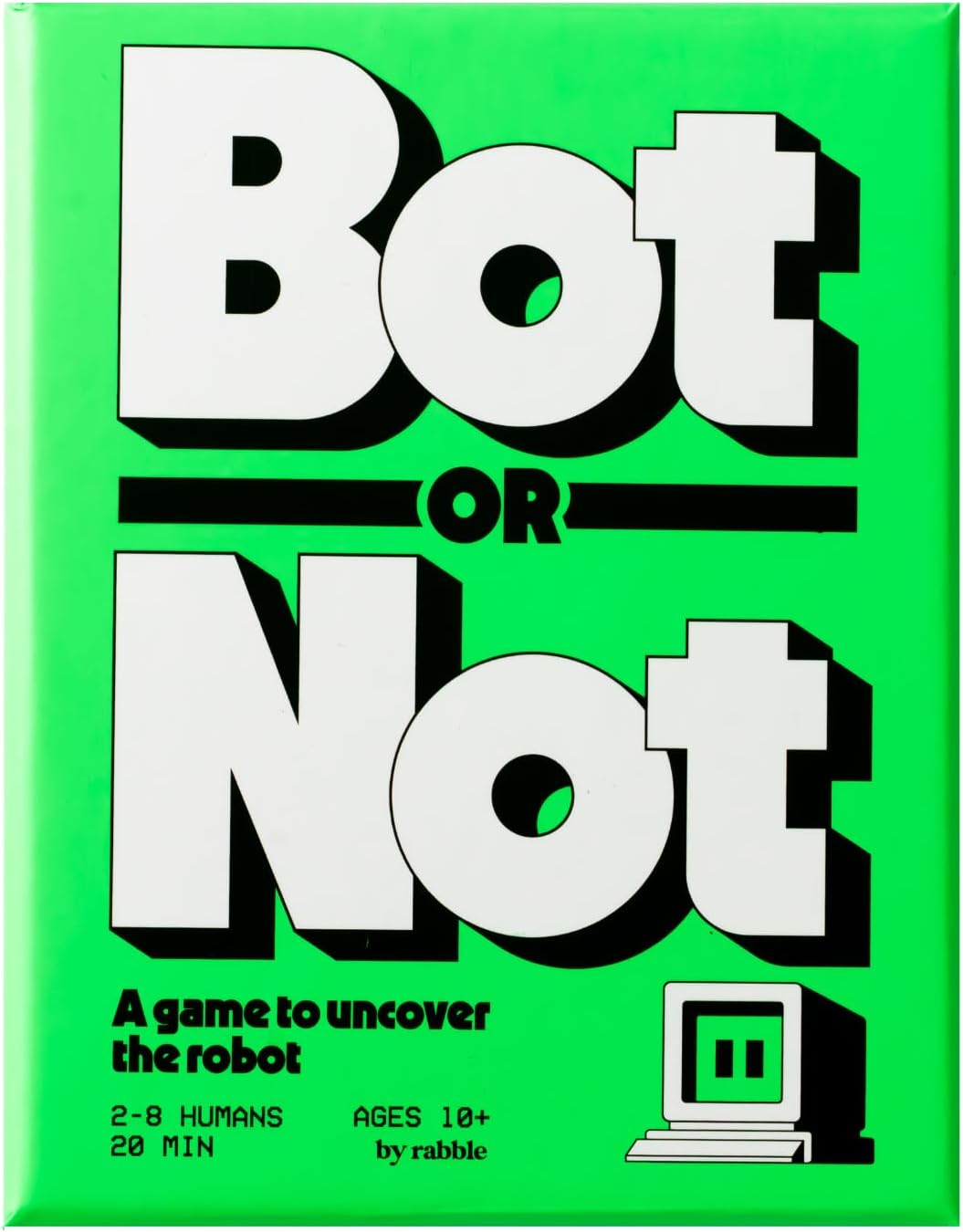 Rabble Bot or Not - A Game to Uncover The Robot | 2-8 Players, Party Games, Family, Teens, Adults, 2 Player Games, Board Games, Card Games