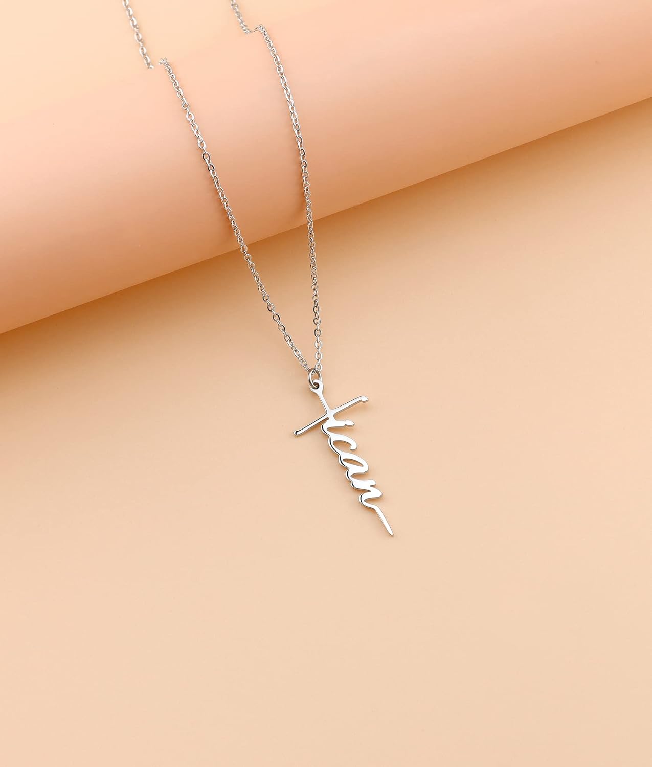 Lcherry Faith Cross Pendant Necklace for Women Religious Christian Jewelry Mother's Day Gifts for Women