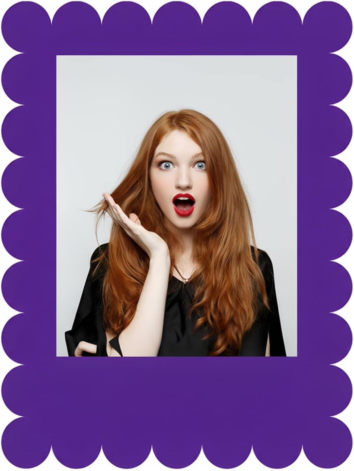 32 x 24 Inch Photo Booth Selfie Frame Prop Booth for Birthday Event Parties Large Blank DIY Cutout Props for Funny Decoration Christmas, Holiday Supplies