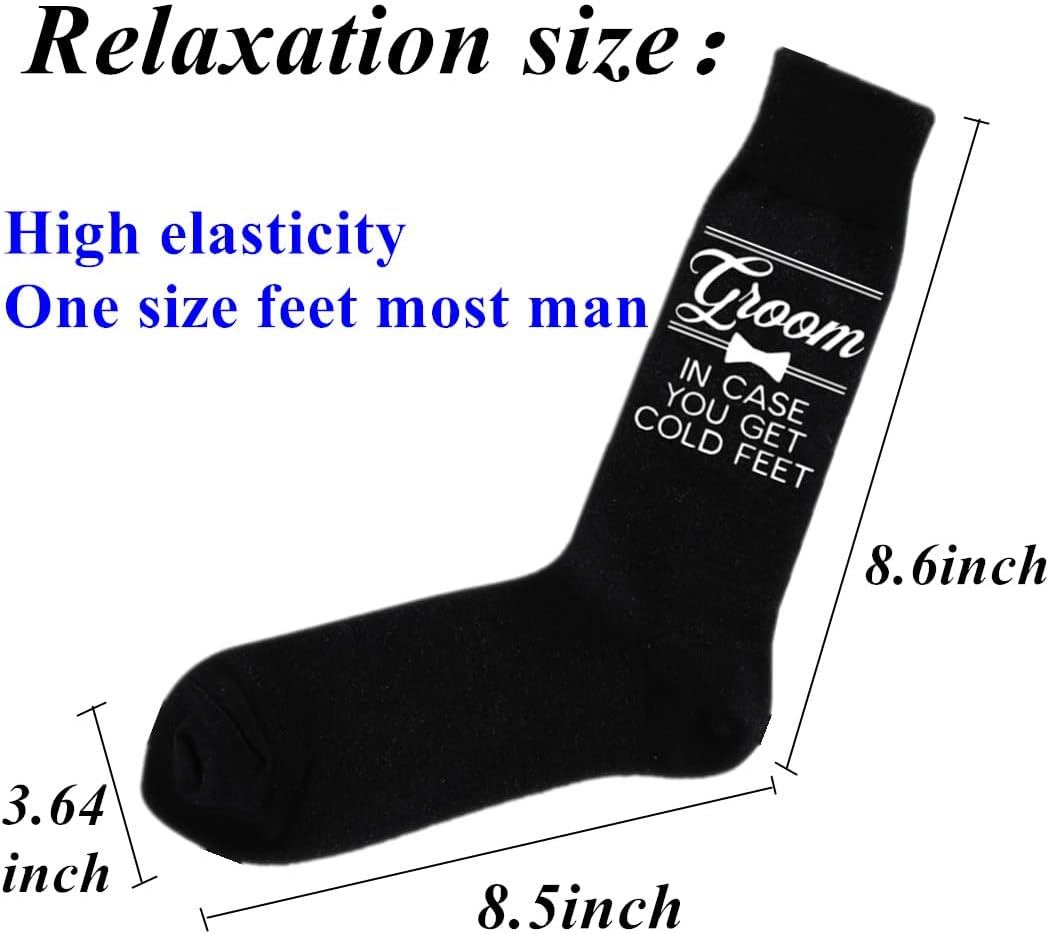 Groomsman Gifts For Men Wedding Gifts Novelty Socks Funny Proposal Gifts Groom Bestman 100% Cotton Crew Socks