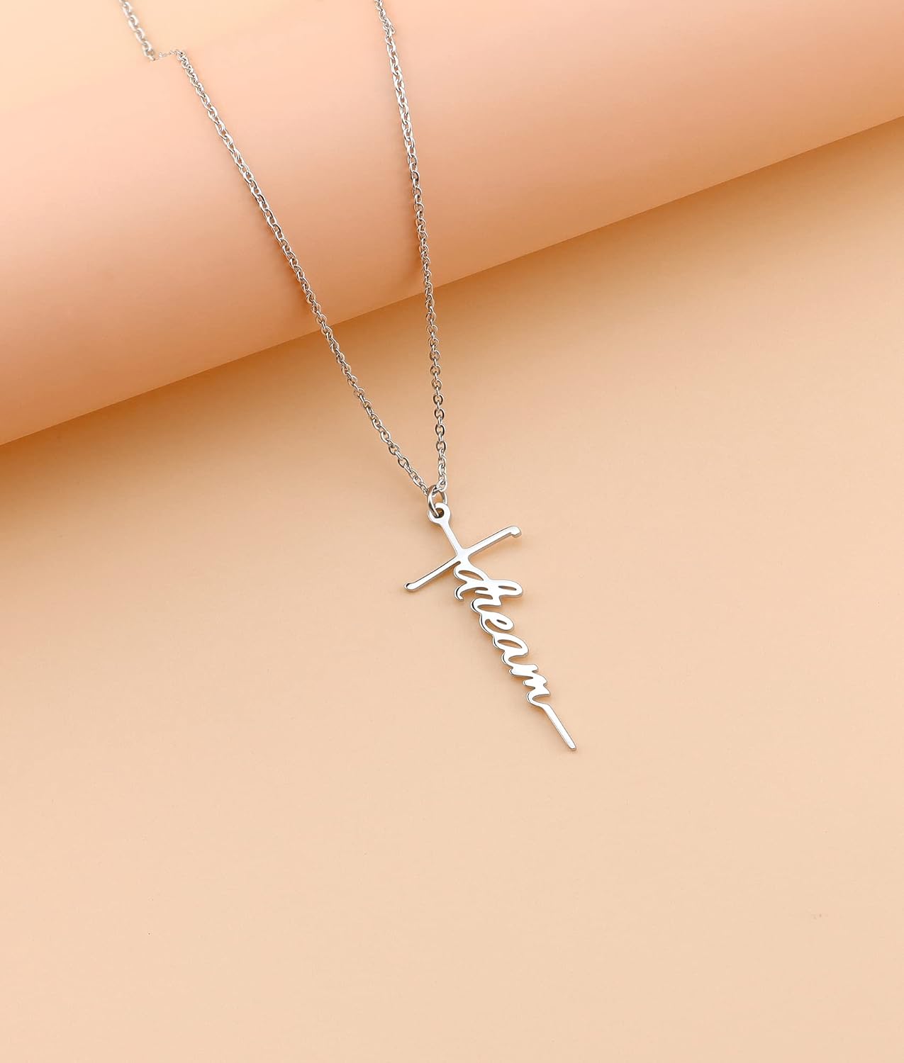 Lcherry Faith Cross Pendant Necklace for Women Religious Christian Jewelry Mother's Day Gifts for Women