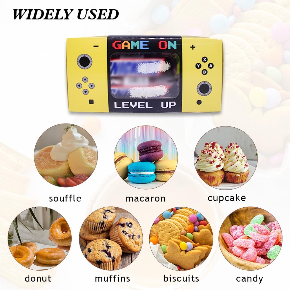 Shescrzionu Video Game Party Favors Boxes 12 PCS-Perfect Gamer Favor Boxes with Window, Game On Birthday Decorations Video Game Birthday Decorations,Game Bags,Video Game Gifts Aa15