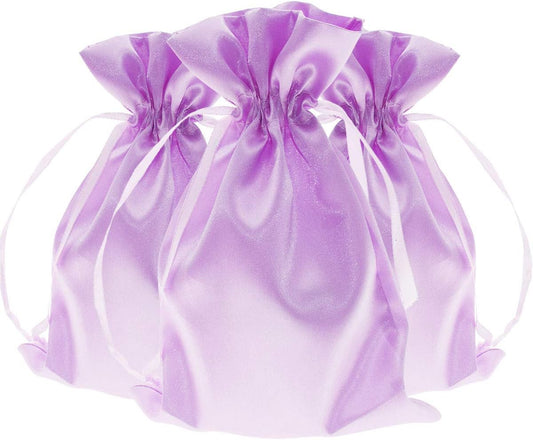 Lavender Satin Gift Bags - 5" x 8" Jewelry, Wedding Favor, Baby Shower & Bags - 50 per Pack