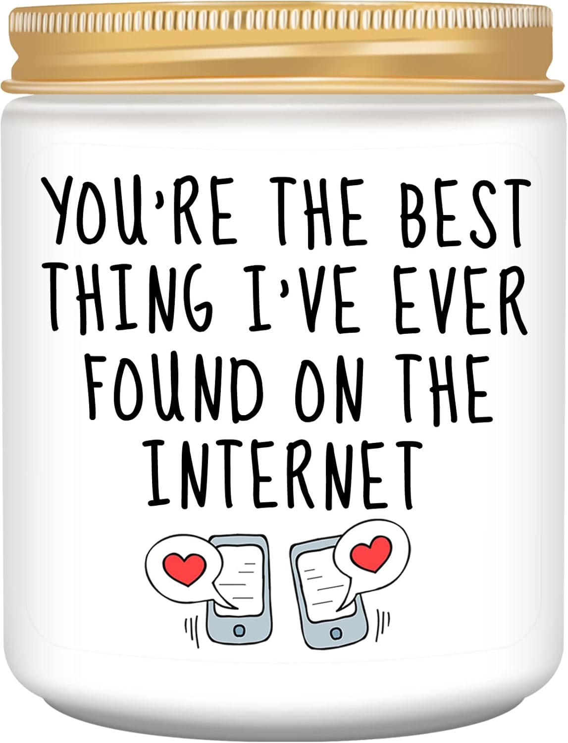 Homsolver Anniversary Birthday Wedding Gifts for Him Her, Funny Romantic Birthday Gifts for Women, Men, Boyfriend, Girlfriend, Wife, Best Friends, Funny Lavender Candle