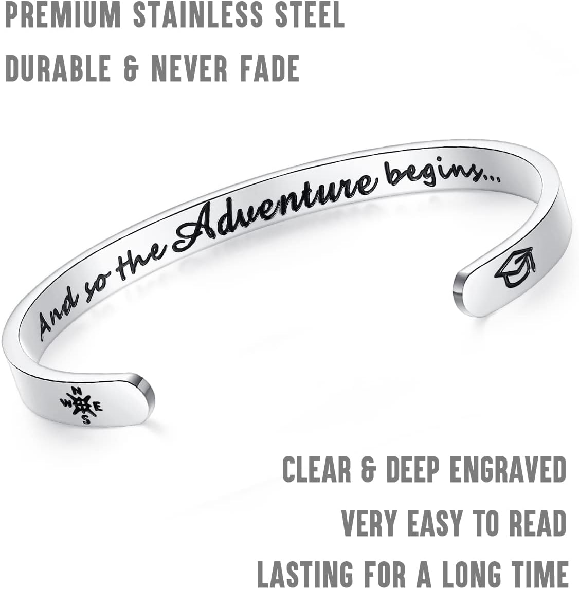 SAM & LORI Personal Bracelets for Teens/Women-Inspirational Jewelry Gifts (Various Designs) for Daughter/Sister/Mom/Friends-Adjustable Bracelet in a Pretty Gift Box