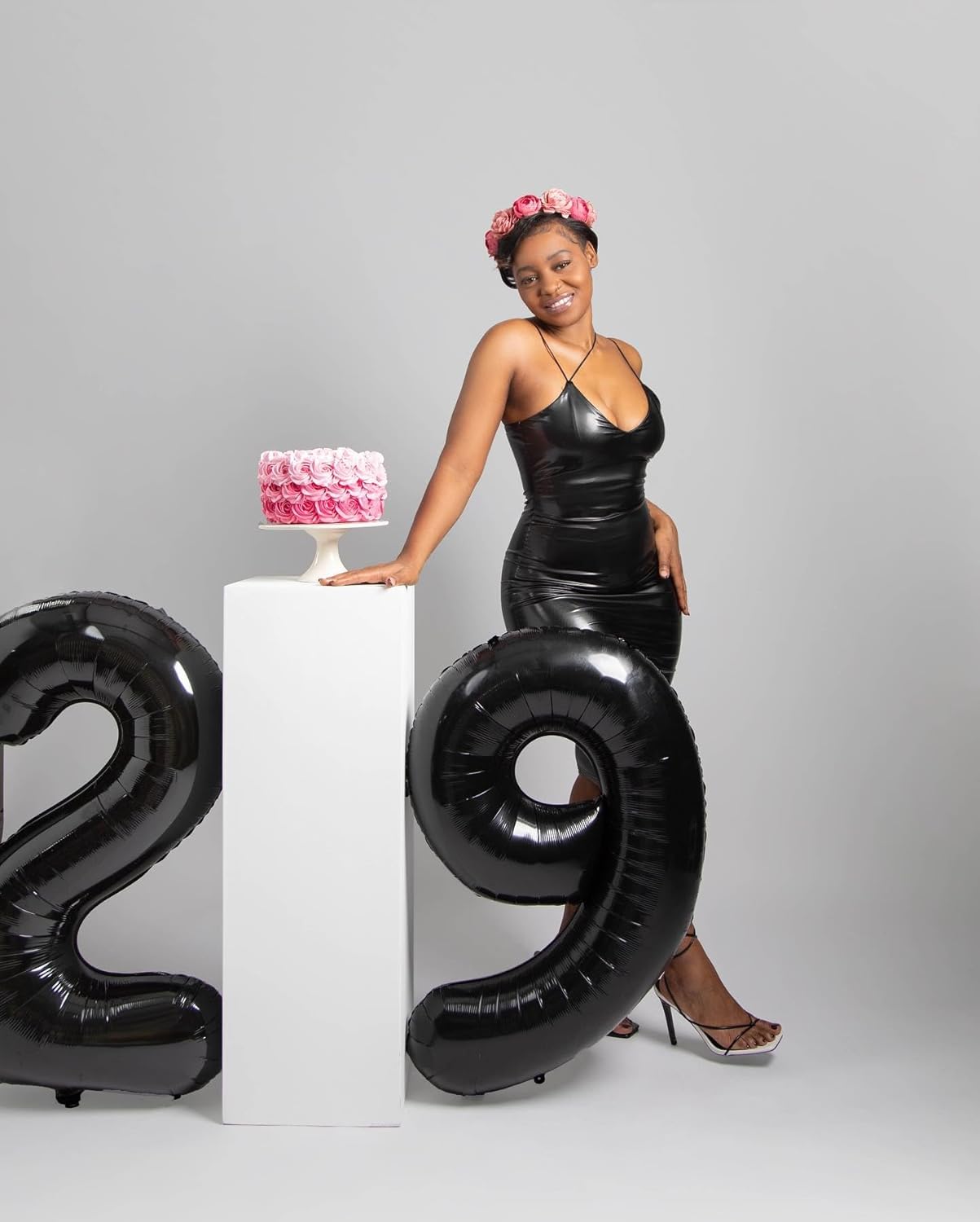 9 Balloon, Black Number Balloon 40 Inch, Black Party Decorations, Giant Birthday Decorations for 9th 19th 29th 90th, Number 9 Balloon