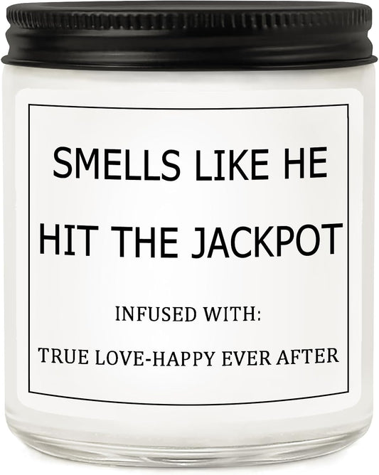 Bridal Shower Gifts for Bride 2025, Bride to Be Engagement Gift for Couples Women, Funny Wedding Lavender Candles