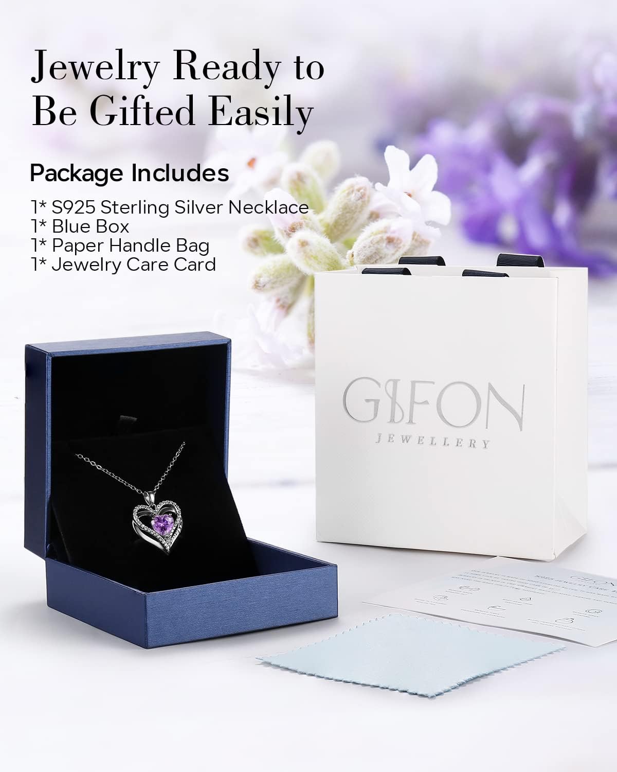 S925 Sterling Silver Necklace for Women, Wife Jewelry Rose Gold, Mom Birthday Valentines Mothers Day Gifts, Girlfriend Necklaces, Daughter Heart Jewel, Anniversary for Her