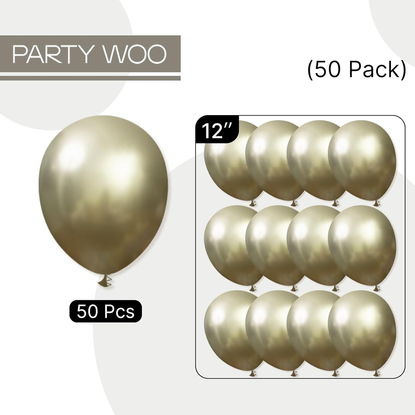 PartyWoo Metallic Camo Dark Forest Hunter Green Balloons 50 pcs 12 Inch Green Balloons for Graduation Wedding Birthday Boho Neutral Color Party Decorations Green-G126
