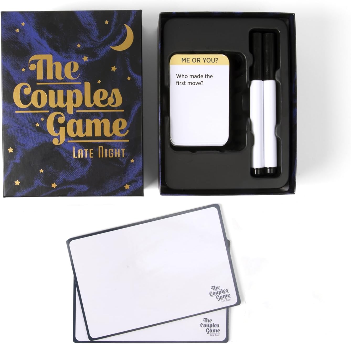 DSS Games The Couples Game Late Night [Fun Adult Card Game for Date Nights | Romantic Couples Gift for Him or Her | 150 Questions for 2 Players | Perfect for Anniversary, Engagement
