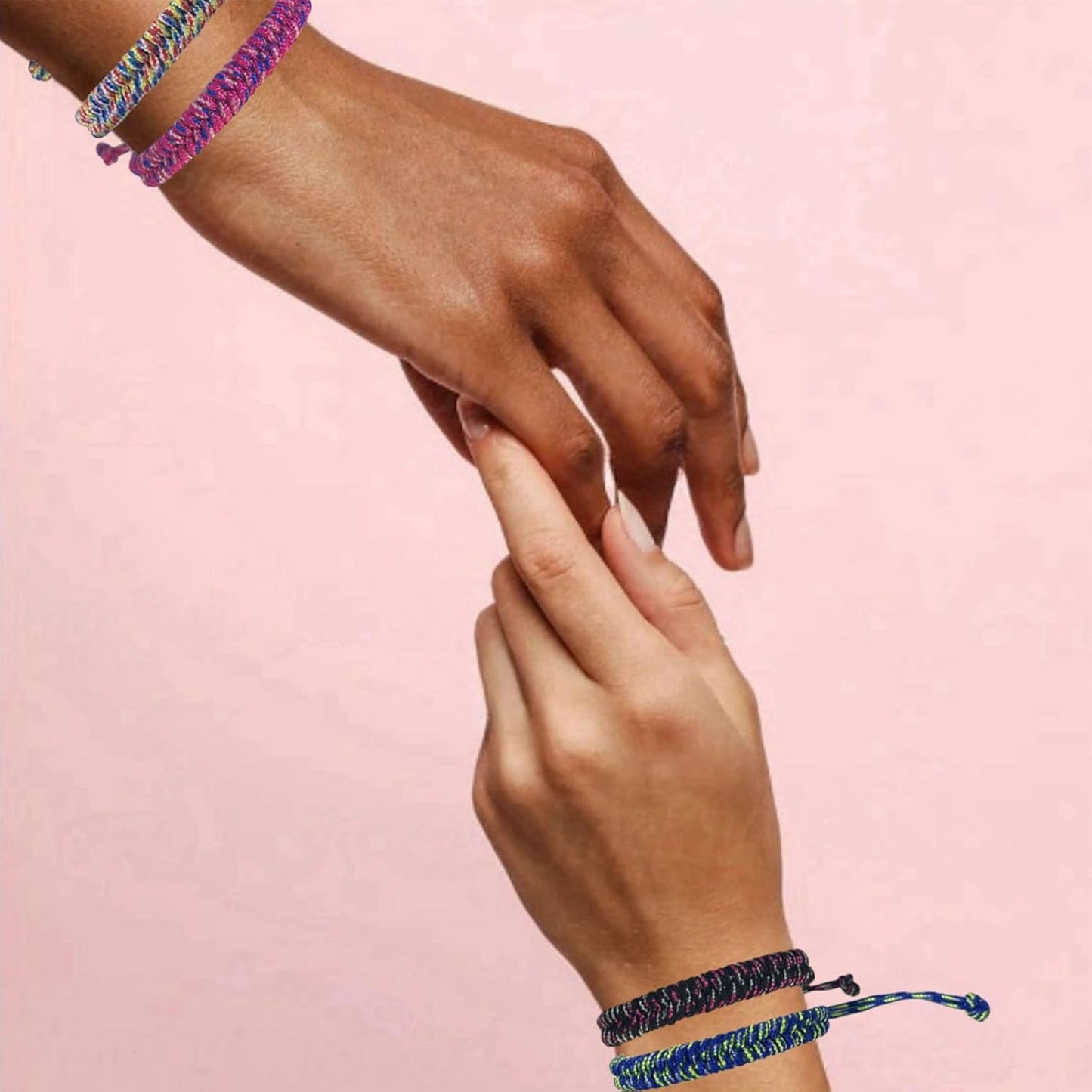 YANMIN 12 pcs Braided Friendship Bracelets for Teen Girls Colorful Paracord Bracelets Set Handmade Goody Bag Stuffers Easter Basket Filler Tween Teenager Birthday Christmas Camping Party Favors